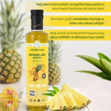 Zühre Ana Bromelain Ananas İçeren Detox Şurubu